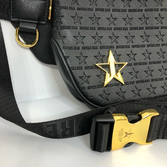 Jeffree Star Crossbody or Waist Black and Gold Bag - Picture 8 of 12
